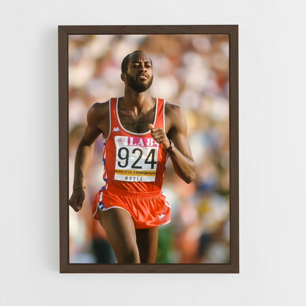 Poster Edwin de moses – affiche Athlétisme (vue 5)